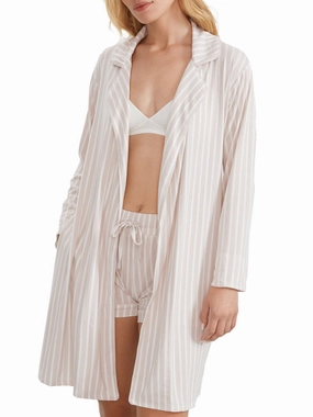 Bare Women's The Cooling Piped Robe Hygroscopic Fiber