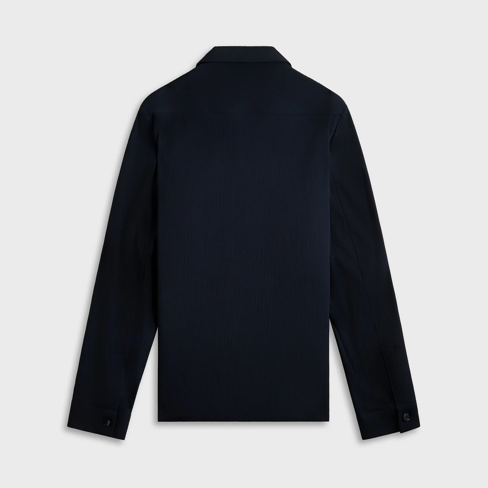 Barena Cedrone Arela Overshirt - Navy Edgy Design Hidden Button Placket