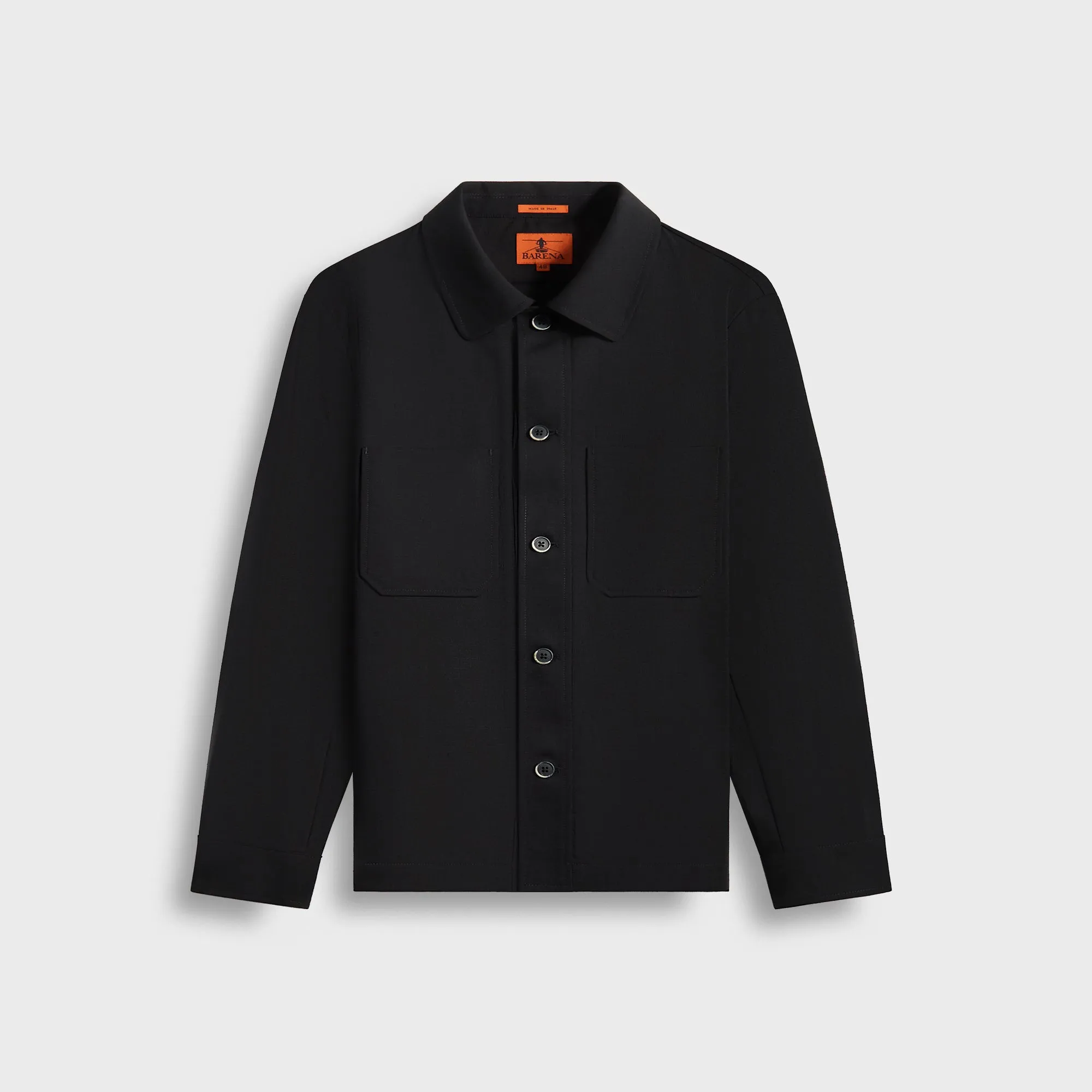 Perfect Fit Student Essential Barena Overshirt Capitan Crielo - Nero