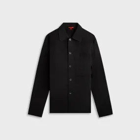 Barena Overshirt Cedrone Vion - Nero Hidden Button Placket