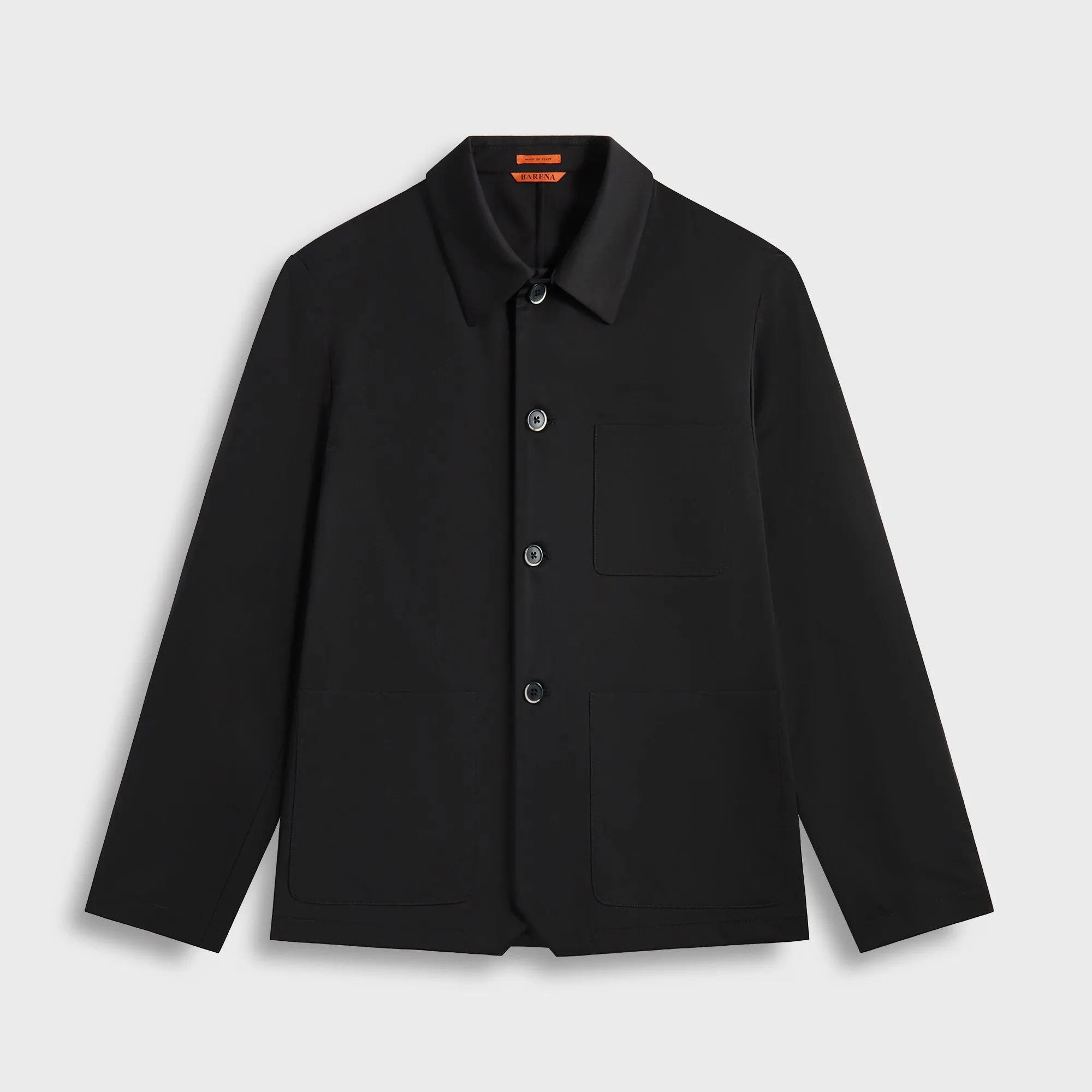 Barena Overshirt Visal Novento - Nero Flexible Movement