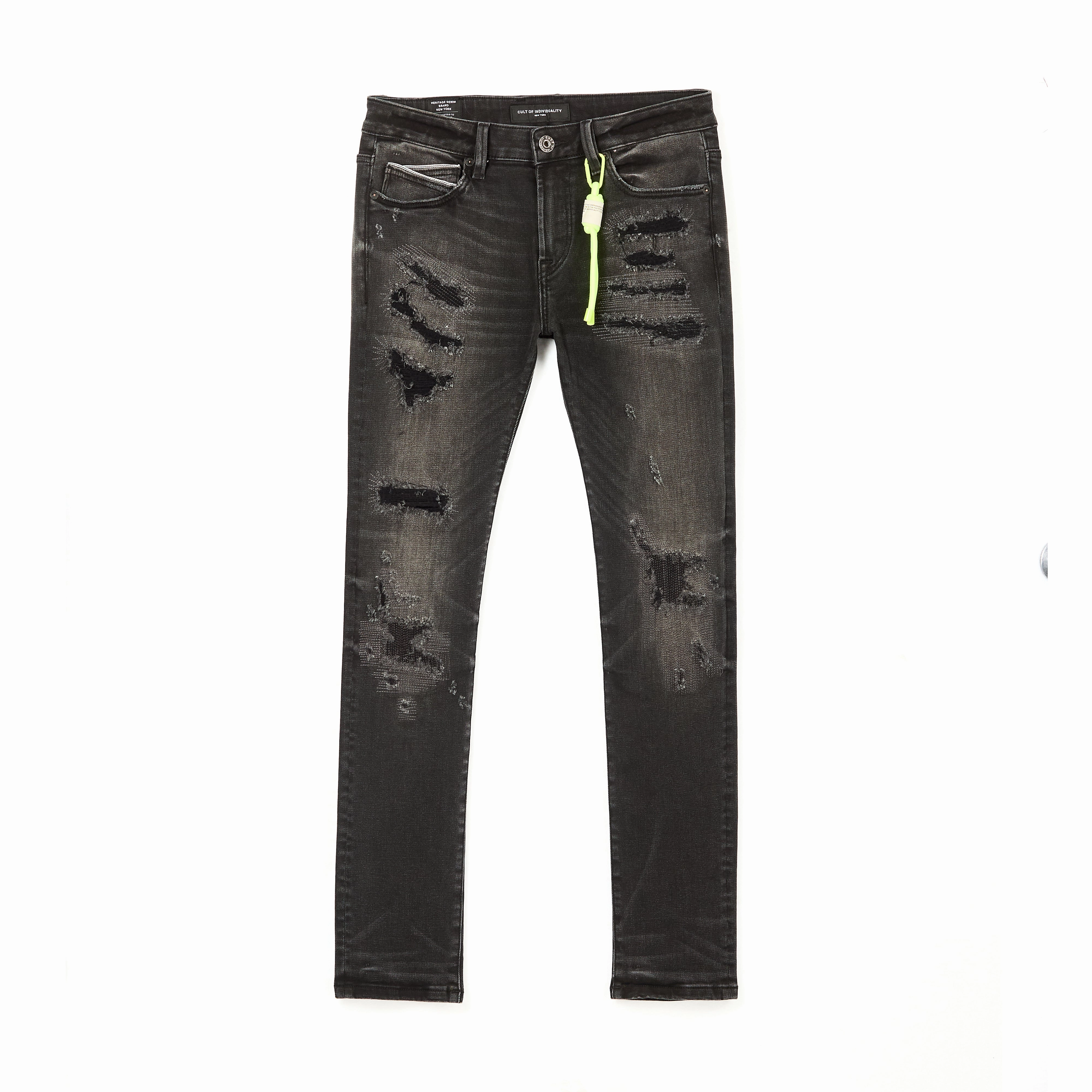 Core Style Quick Dry Fabric Cult's Punk Super Skinny Jeans in Sterling