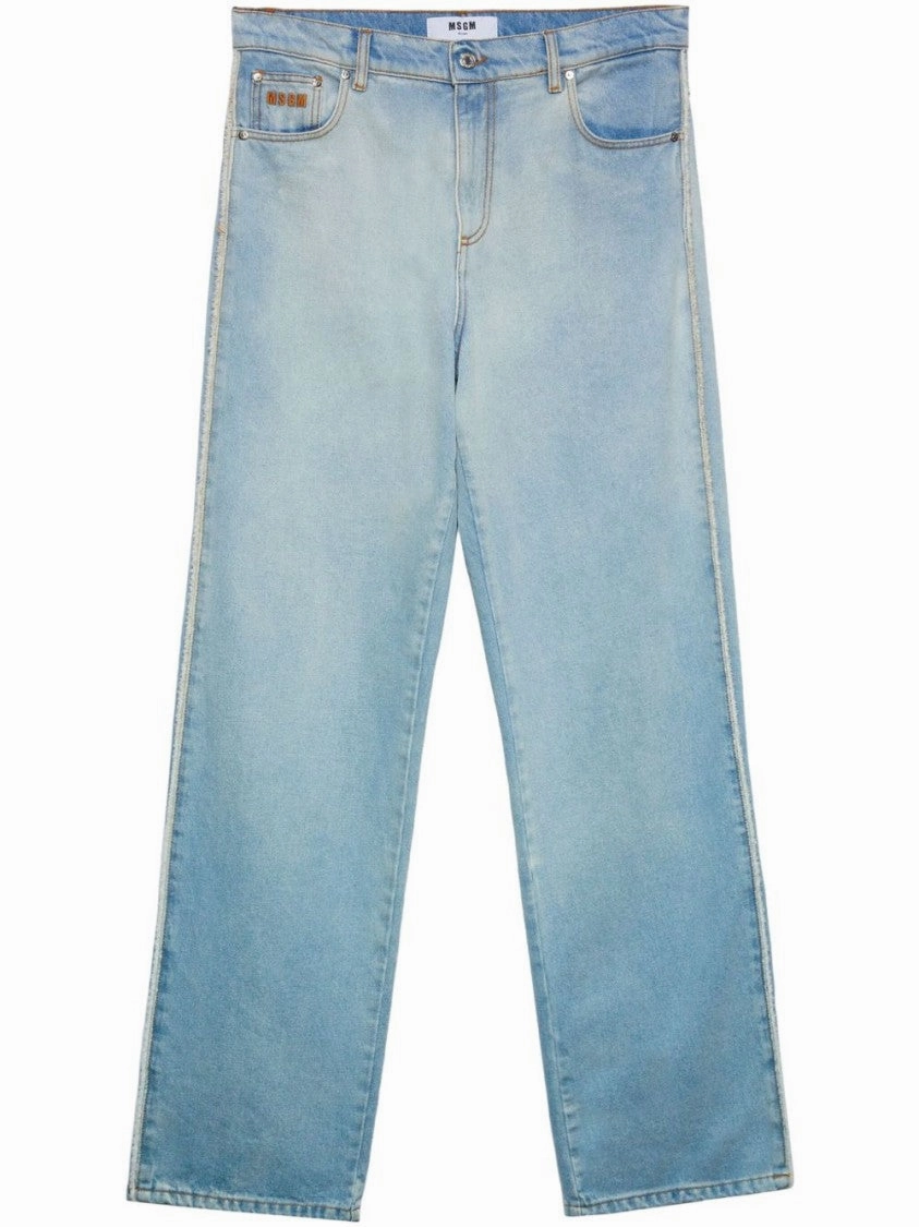 Winter Warmth Professional Wear Perfect for All Wide-Leg Washed Denim Jeans