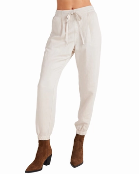 Temperature Regulating Bella Dahl Luna Pleat Front Linen-Blend Jogger