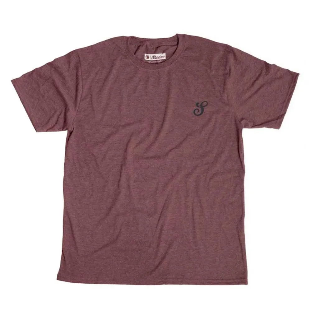 Relaxed Vibes Shadow Undercover T-shirt - Heather Maroon