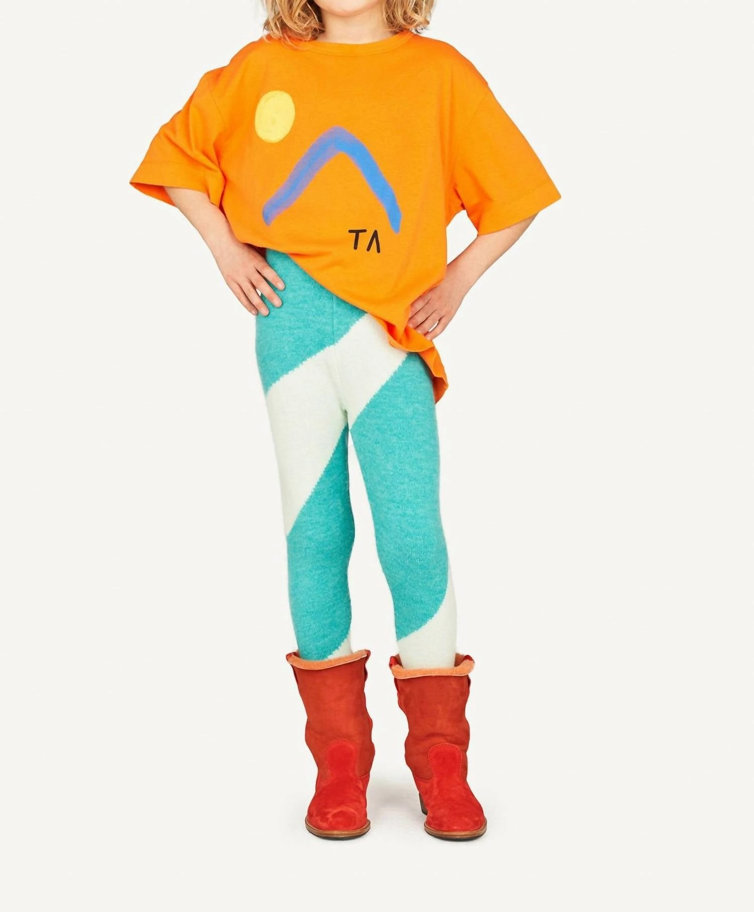 Bicolor Crow Pants In Turquoise Minimal Edge