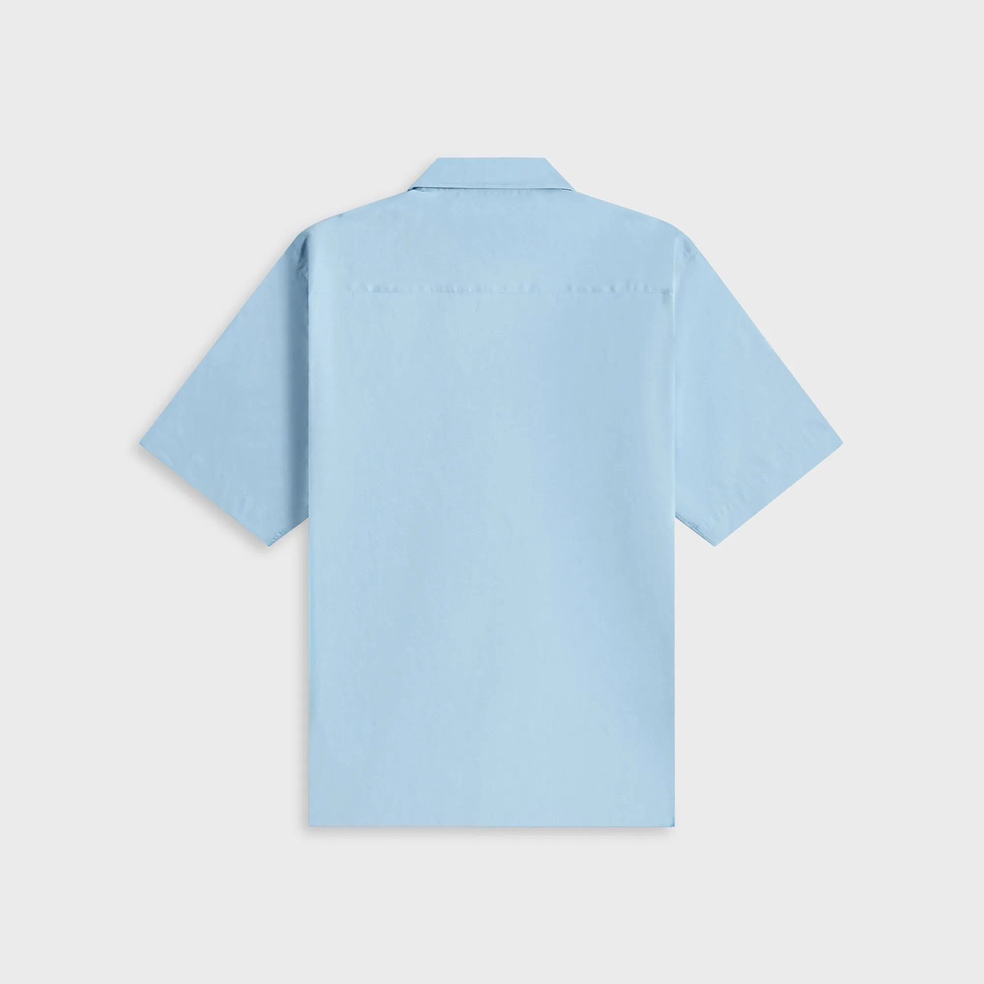 Bold Statement Auralee Washed Finx Typewriter Open Collar Shirt - Light Blue