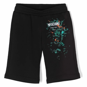 Black Logo Shorts Quick Wash