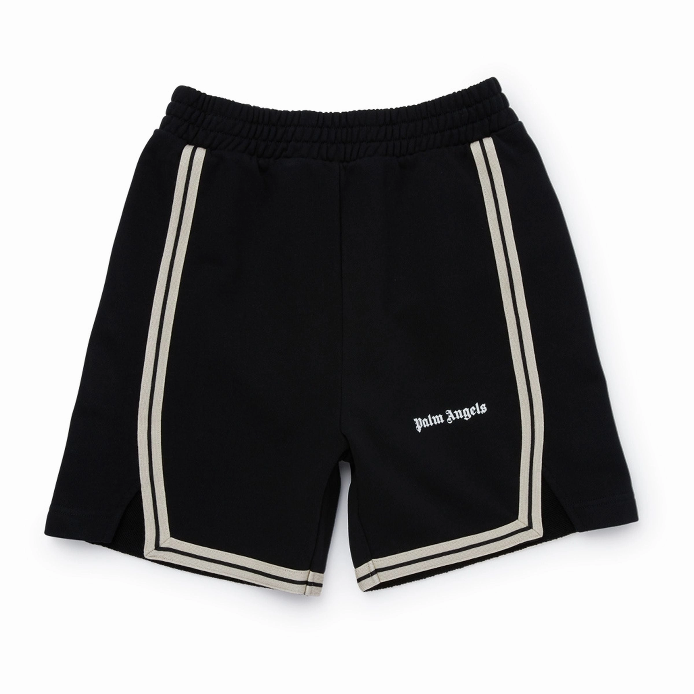 Black Logo Shorts Light wash