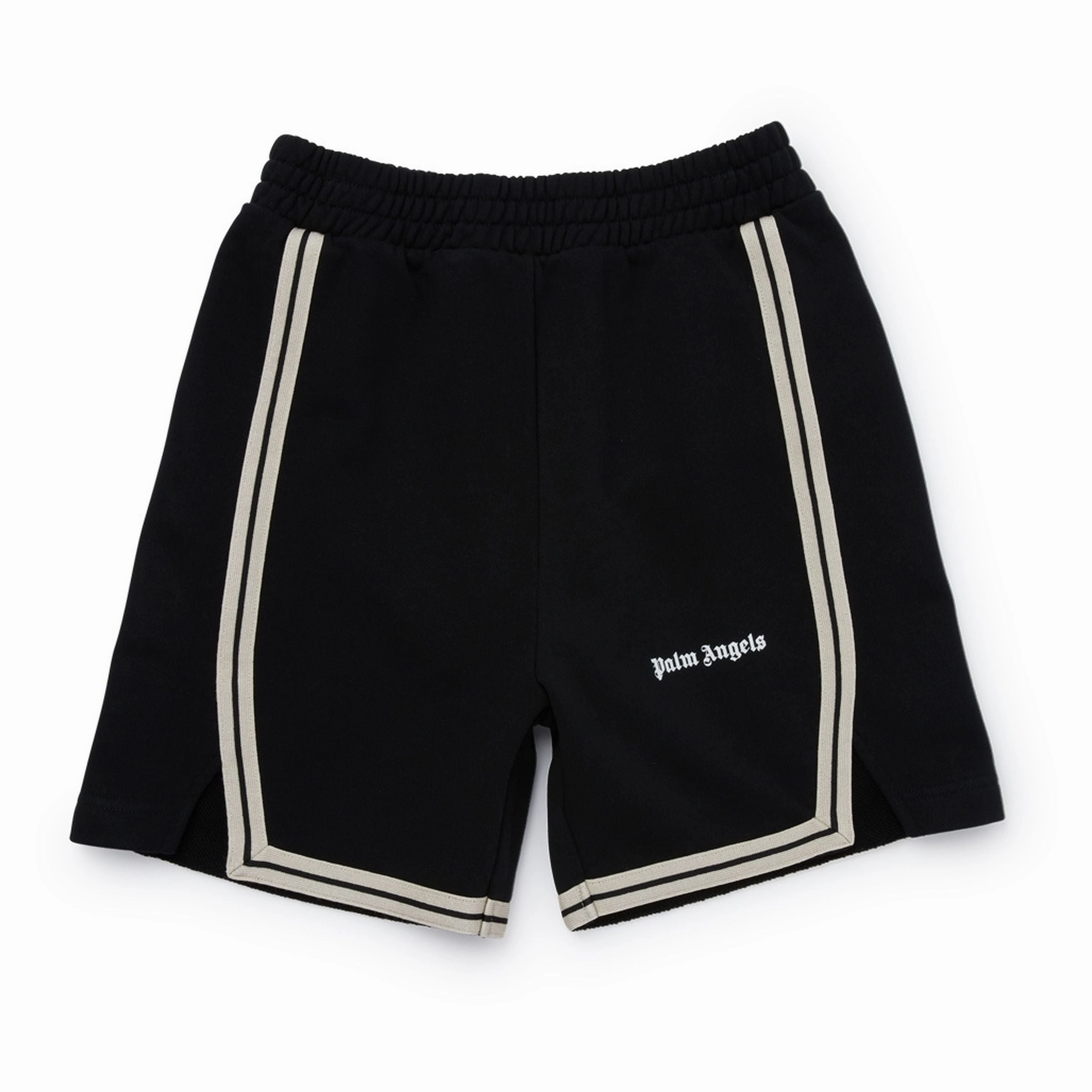 Black Logo Shorts Stretch Fit