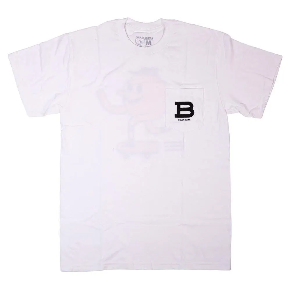Effortless Comfort Blast Pocket Classic Mascot T-Shirt - White