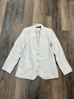 Blazer By Polo Ralph Lauren In White, Size: 12 Comfortable Look ReinforcedHem