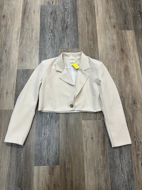 Casual Pullover Blazer By Goldie In Beige, Size: S