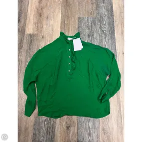 NonToxic Certification Formal top Blouse Designer By Christy Lynn In Green, Size: Xs