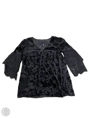 Blouse Designer By Johnny Was In Black, Size: M FlexibleCuffs Chic Cardigan