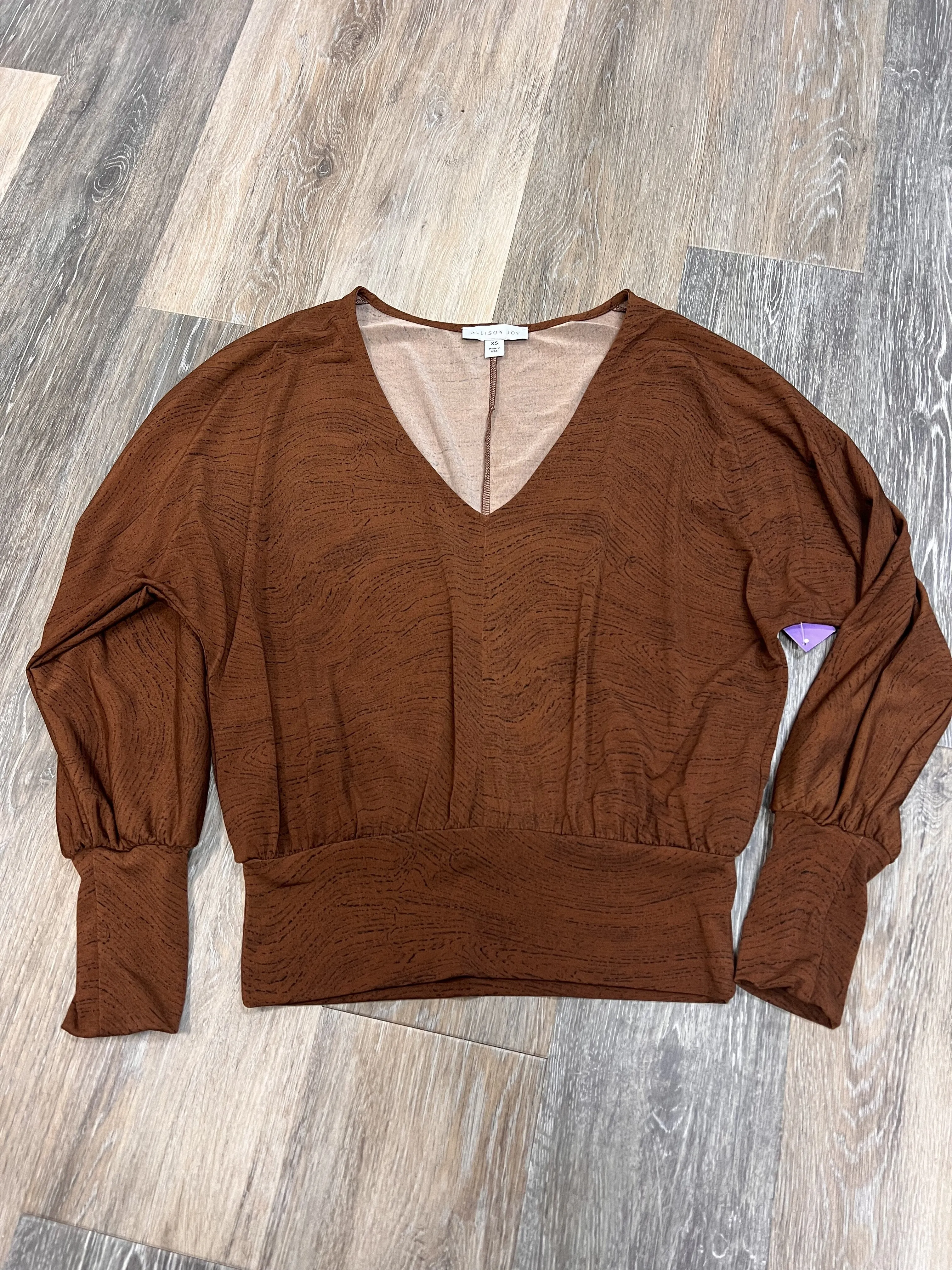 Cool Weather Blouse Long Sleeve By Allison Joy  Size: Xs