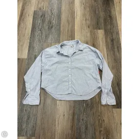 Blouse Long Sleeve By Faherty In Blue, Size: S GarmentDyed CompressionFit