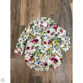 Blouse Long Sleeve By L Agence In Floral Print, Size: S Activewear Top Bonded Hemline