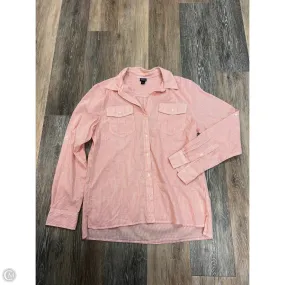 Blouse Long Sleeve By Patagonia In Striped Pattern, Size: M LowMaintenance Fabric Quick Dry Material