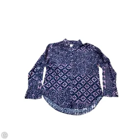 Adaptive Temperature Control Timeless Cut Blouse Long Sleeve By Xirena In Blue & Pink, Size: S