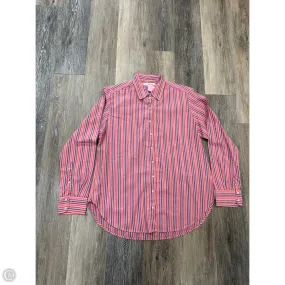 Blouse Long Sleeve By Xirena In Striped Pattern, Size: S Full Coverage Fit