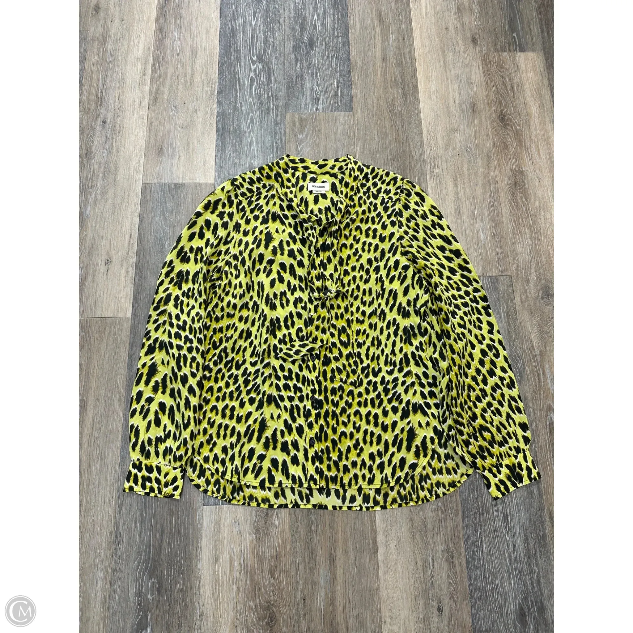 Blouse Long Sleeve By Zadig And Voltaire In Animal Print, Size: M Cozy Layer