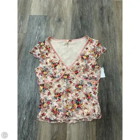 Blouse Short Sleeve By Cmc In Floral Print, Size: M Relaxed Tank Organic Cotton Fiber