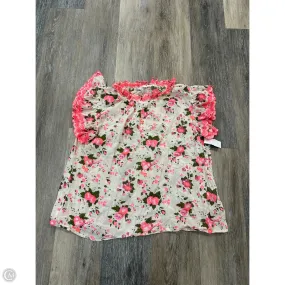 DurableStitching Blouse Short Sleeve By Thml In Floral Print, Size: S
