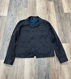 Blouse Long Sleeve By A.P.C In Black, Size: M Roll Up Sleeve System