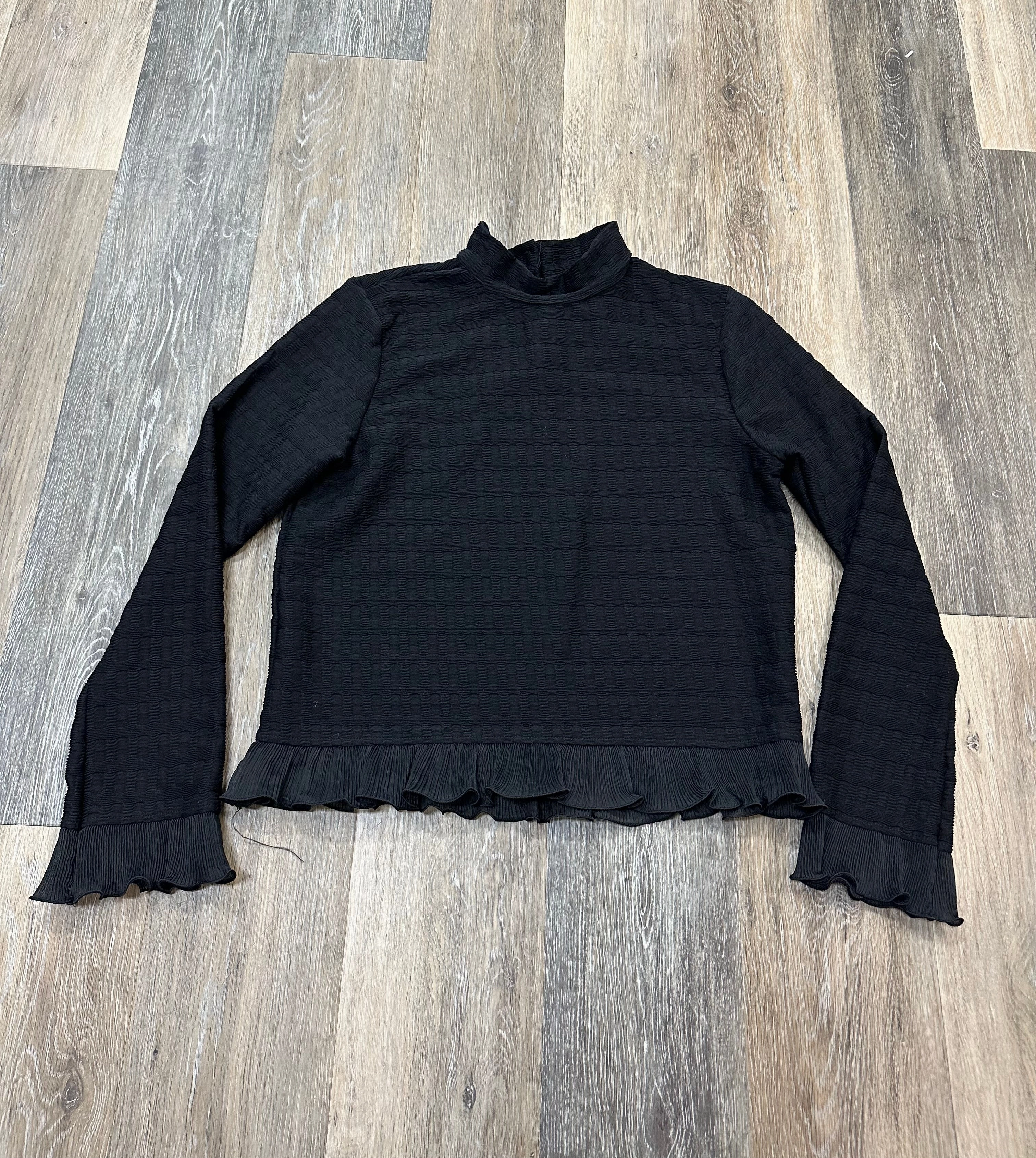 Odor Resistant Coating Blouse Long Sleeve By Blue Tassel In Black, Size: S