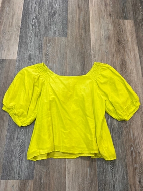 Blouse Long Sleeve By Velvet In Green, Size: S Reinforced Buttonholes FourWayStretch