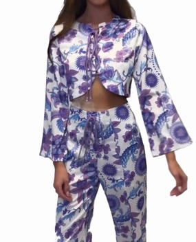 Blueberry Nights Set In Purple Lightweight Thermal Regulating