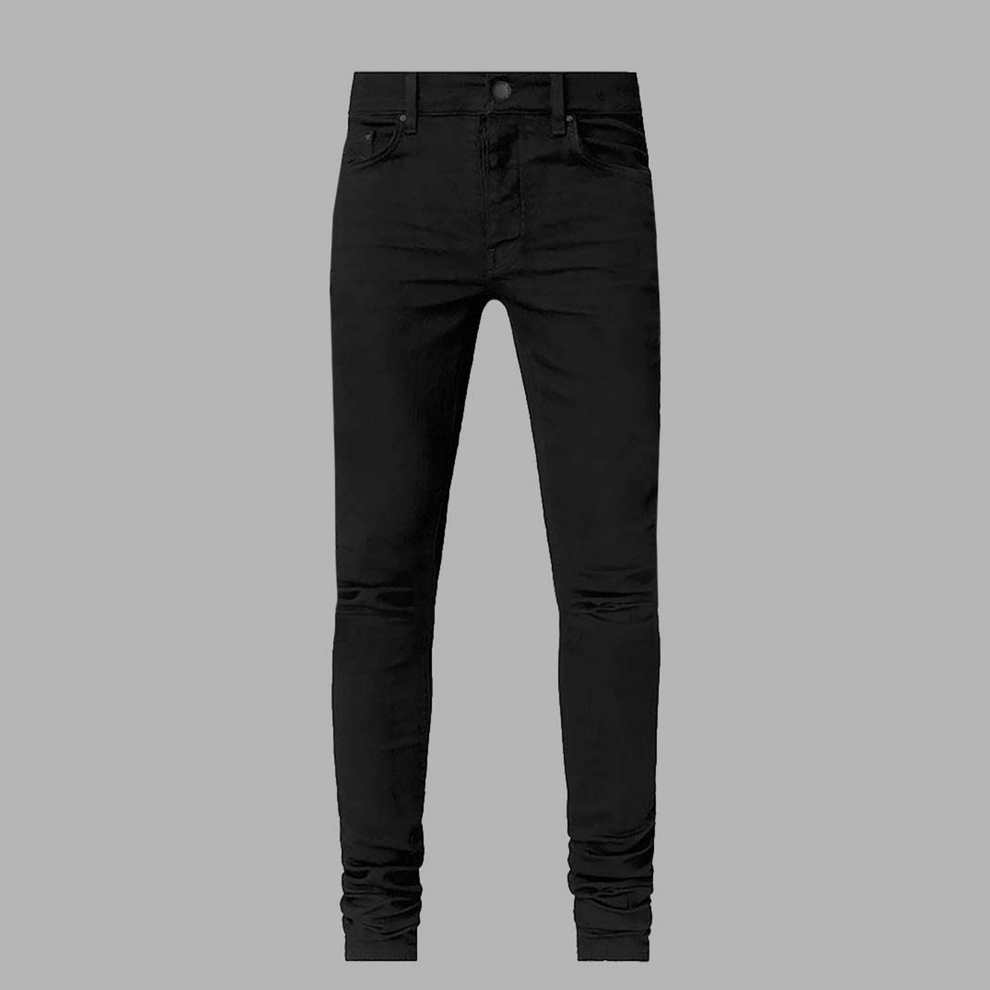 Blvck Monogram Pockets Jeans Durable Minimalist Style Party Look