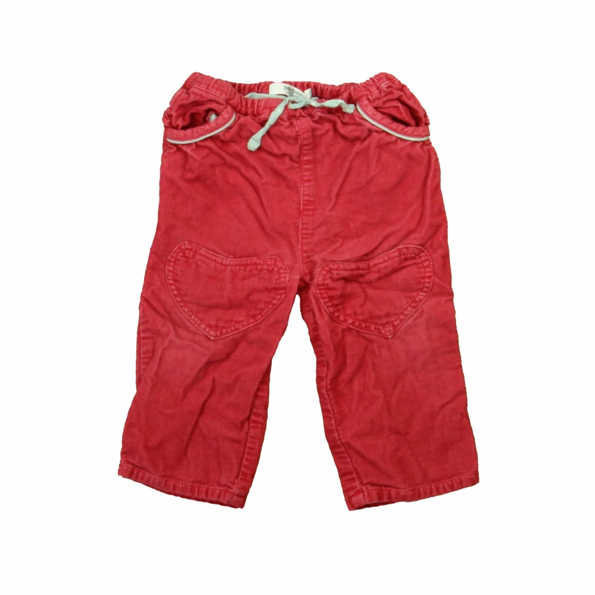 Boden Girls Pink Corduroy Pants Stylish Waistband Multi Pocket Configuration