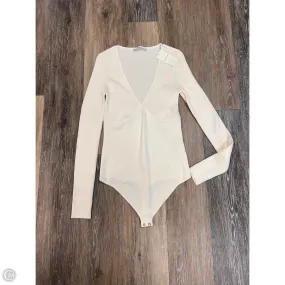 HighStretch Drop Shoulder Bodysuit By Abercrombie And Fitch In Cream, Size: S