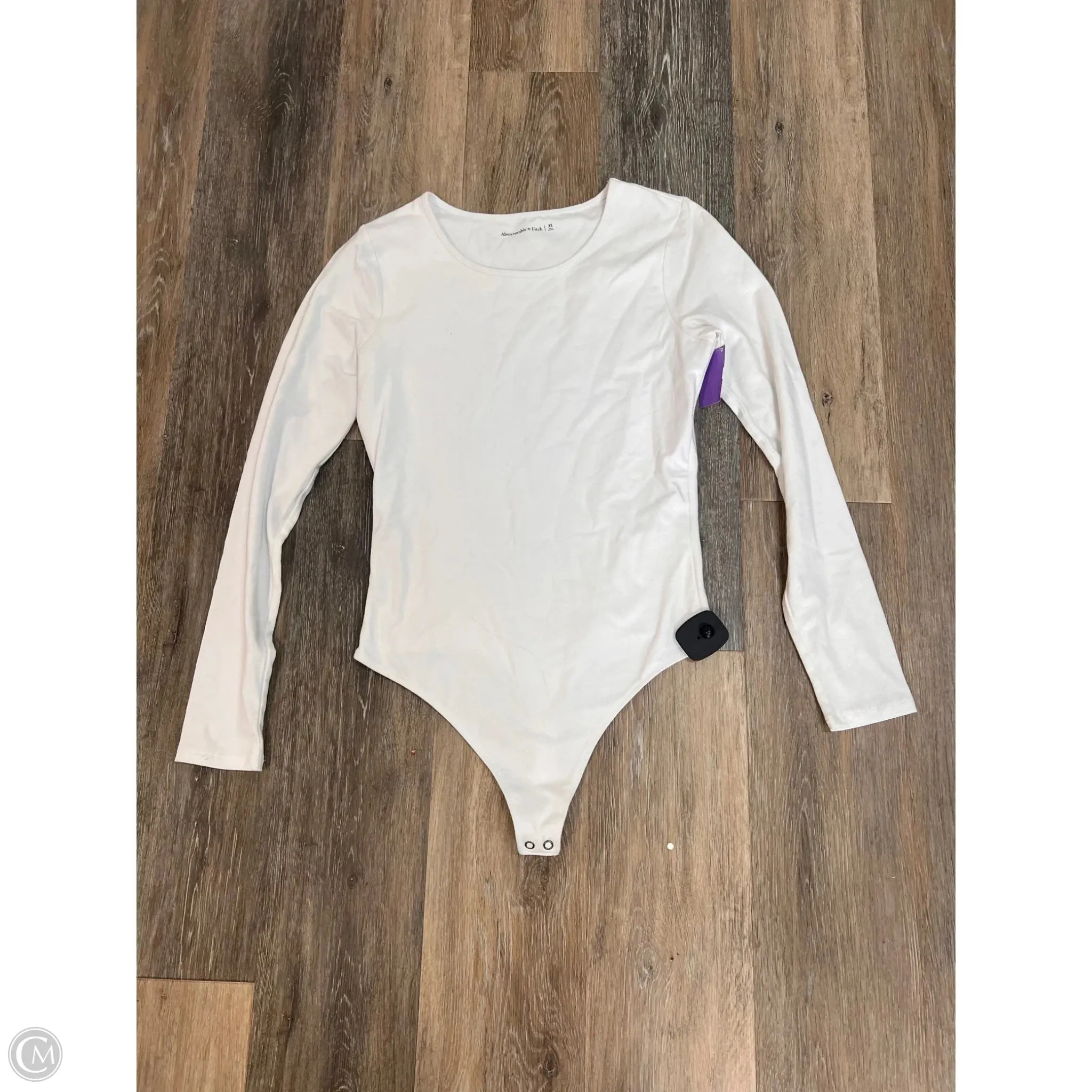 Comfortable Fabric Fade Resistant Dye Bodysuit By Abercrombie And Fitch In White, Size: Xs