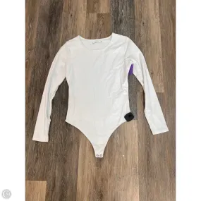 Comfortable Fabric Fade Resistant Dye Bodysuit By Abercrombie And Fitch In White, Size: Xs