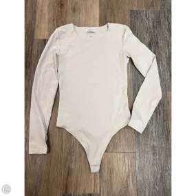 Stretchy Top Bodysuit By Babaton In Cream, Size: S