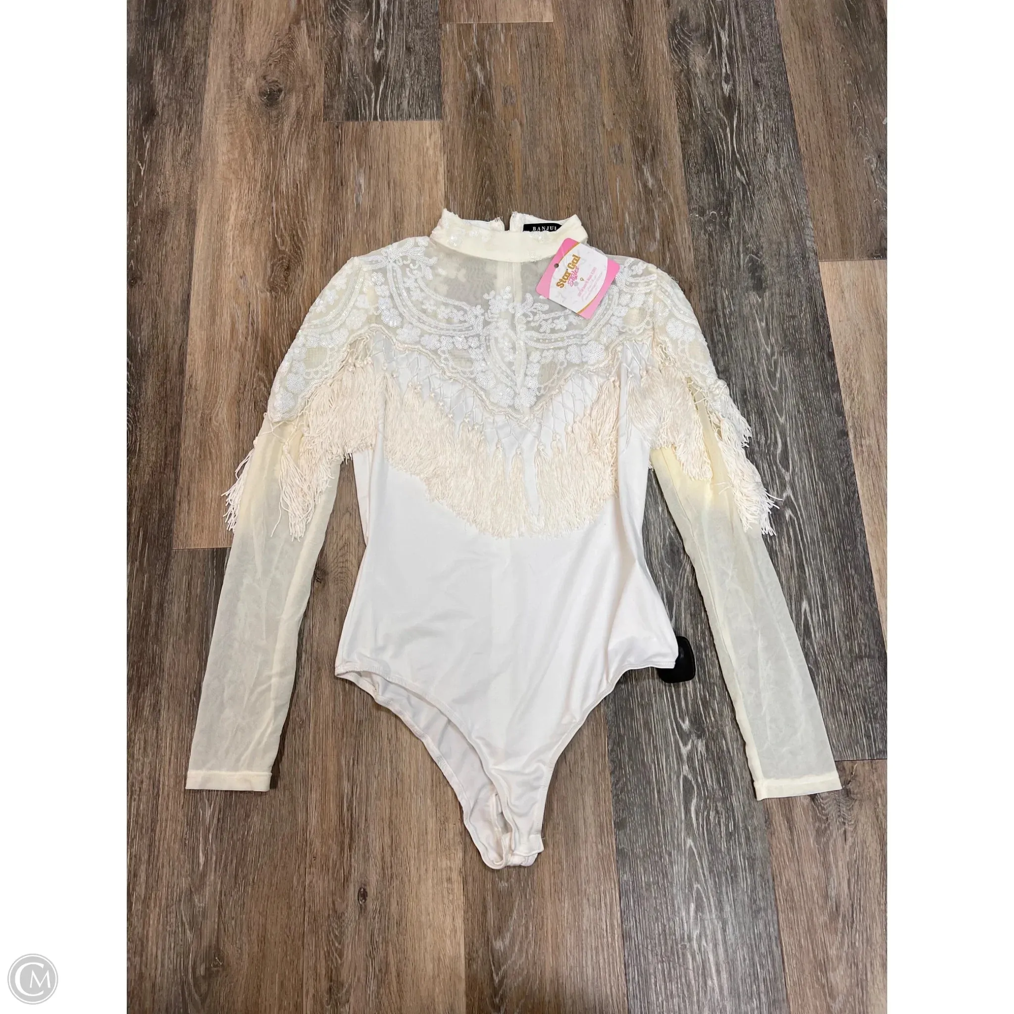 Bodysuit By Banjul In Cream, Size: L AntiPillingFinish Breathable Underarm Gussets