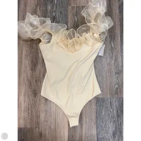 Bodysuit By Free People In Cream, Size: M Minimalist Design