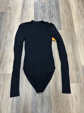 QuickDry Texture SoftTouch Bodysuit By Free People In Black, Size: S