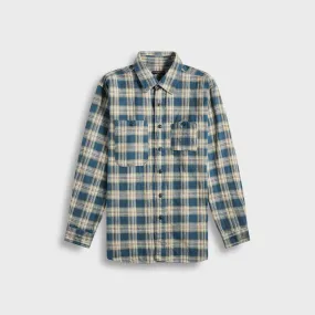 Engineered Garments Work Plaid Jacquard Shirt - Navy Trend-Driven