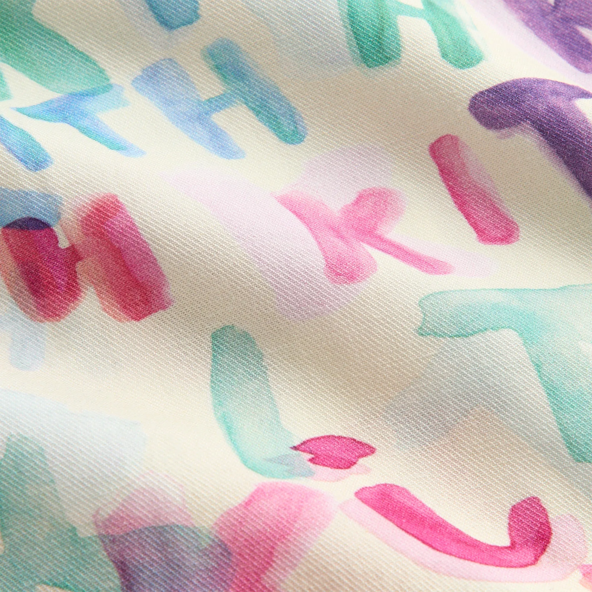EasyCare Fabric Thermoregulating Layer Kith Kids Watercolor Camp Shirt - White