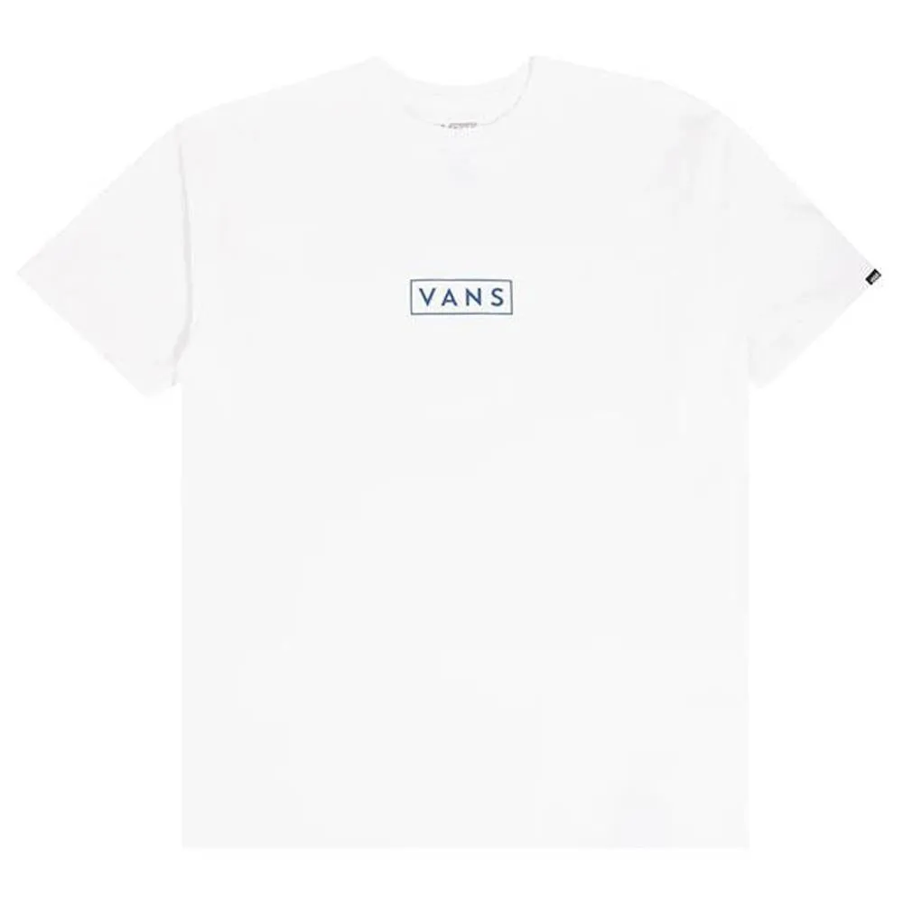 Vans Classic Easy Box T-Shirt - White/True Blue print design Casual Essential