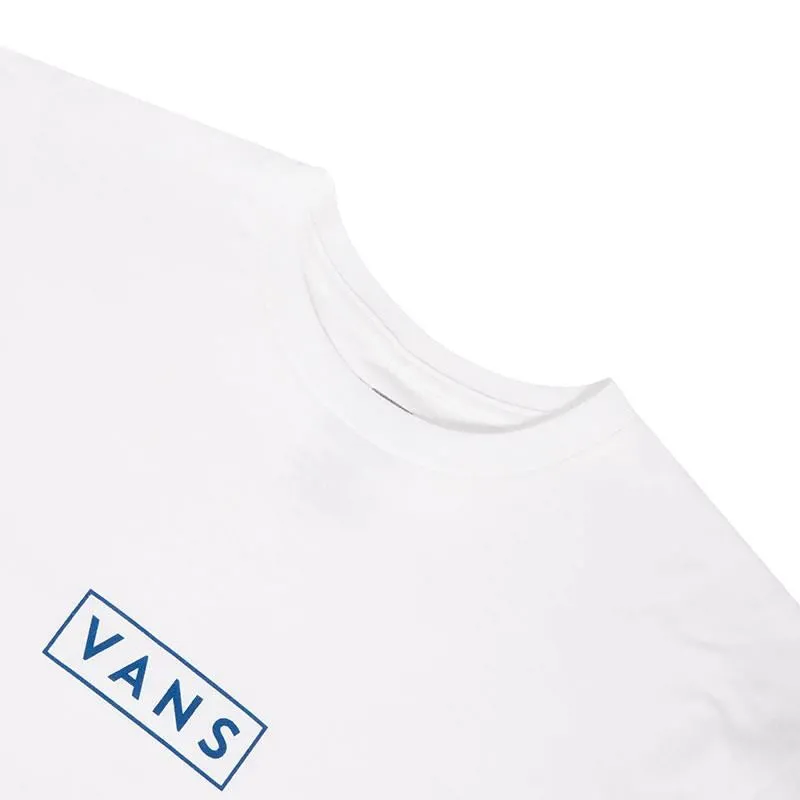 Vans Classic Easy Box T-Shirt - White/True Blue Comfy Style