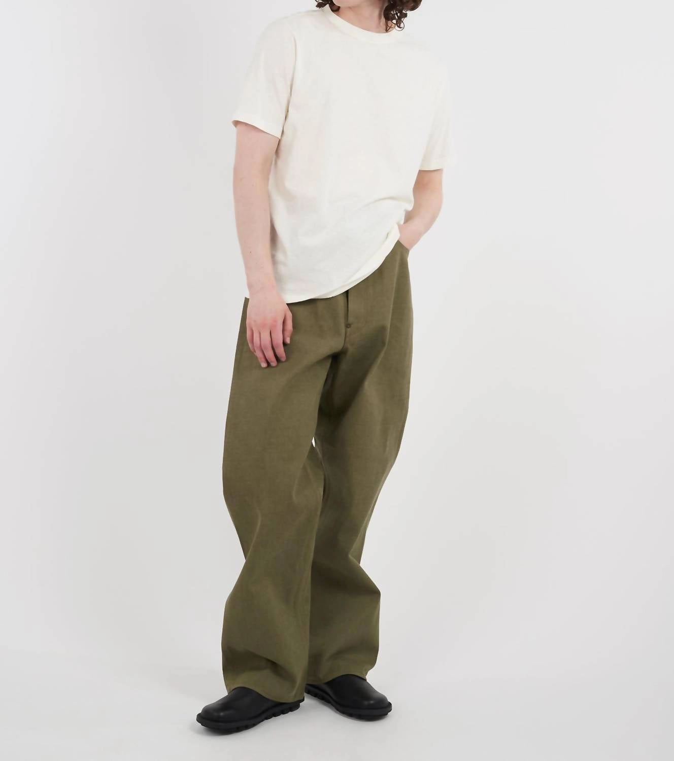 Railman Denim Pants In Green Travel Outfit Street Fashion Creative Look Elegant Urban Explorer Athlete Fit