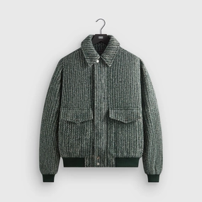 Kith Herringbone Hawthorne Flight Jacket - Stadium Moisture Control Fibers