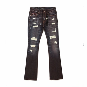 Customizable length Cult's Lenny Bootcut Jeans in Brick