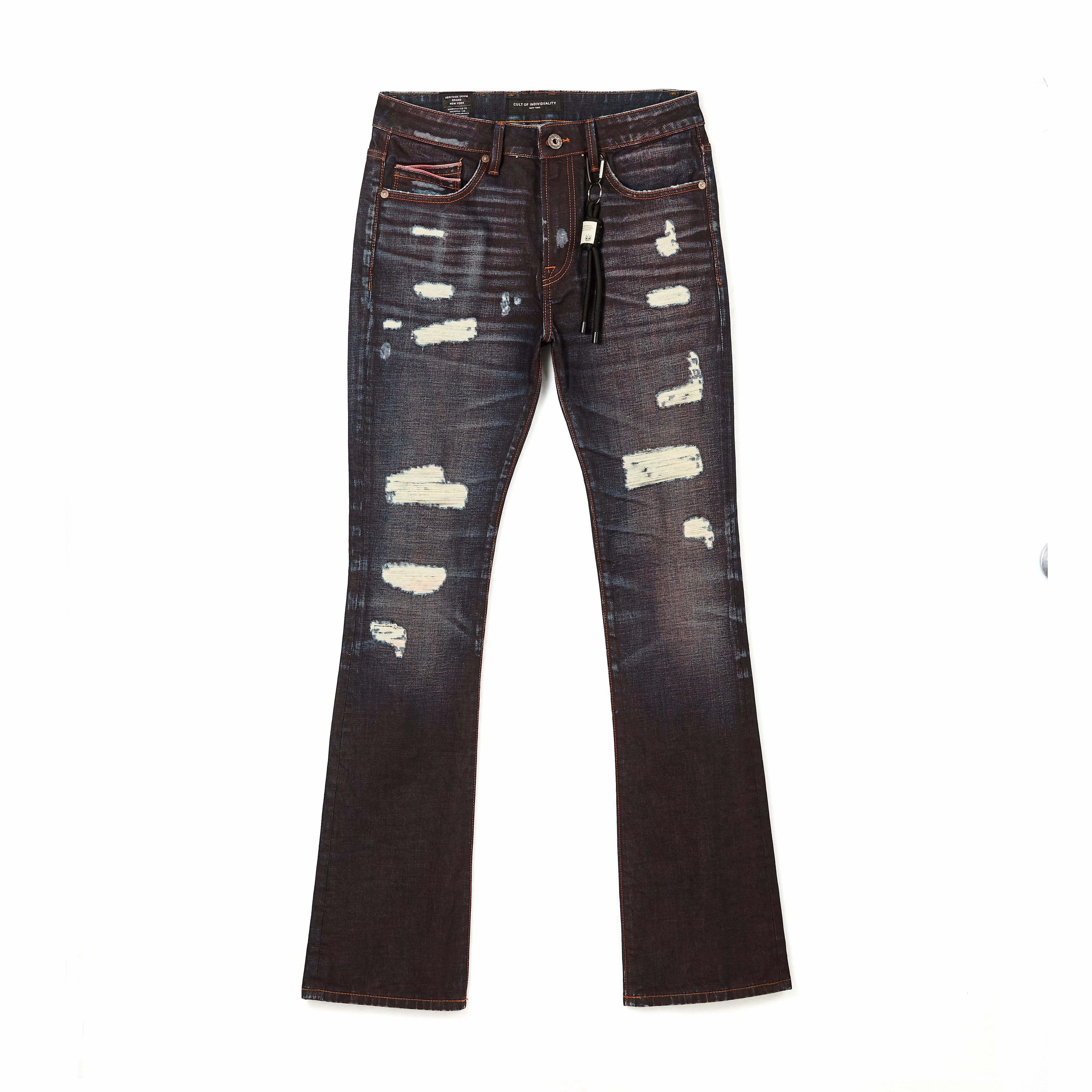 Customizable length Cult's Lenny Bootcut Jeans in Brick