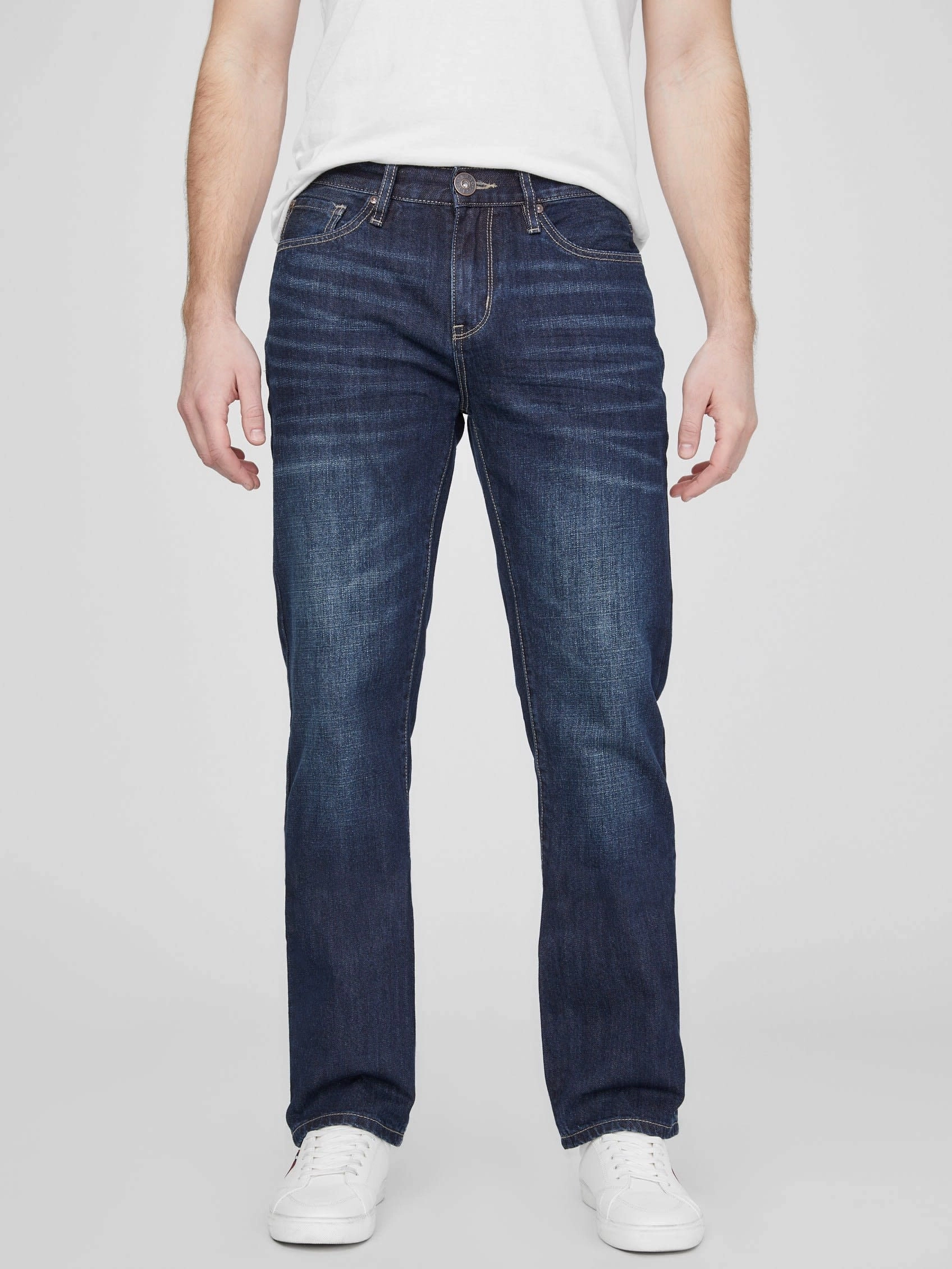 Delmar Slim Straight Jeans Vibrant Trendy Cropped length
